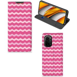 Xiaomi Mi 11i | Poco F3 Hoesje met Magneet Waves Pink