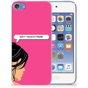 Apple iPod Touch 5 | 6 Silicone-hoesje Woman Don't Touch My Phone