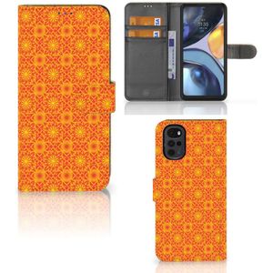 Motorola Moto G22 Telefoon Hoesje Batik Oranje