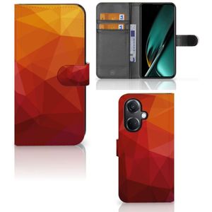 Book Case voor OnePlus Nord CE 3 Polygon Red