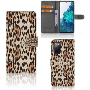 Samsung Galaxy S20 FE Telefoonhoesje met Pasjes Leopard