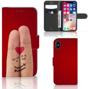 Apple iPhone X | Xs Wallet Case met Pasjes Liefde - Origineel Romantisch Cadeau