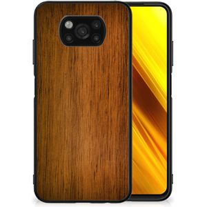 Xiaomi Poco X3 | X3 Pro Houten Print Telefoonhoesje Donker Hout