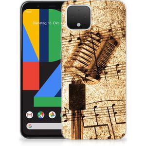 Google Pixel 4 Siliconen Hoesje met foto Bladmuziek