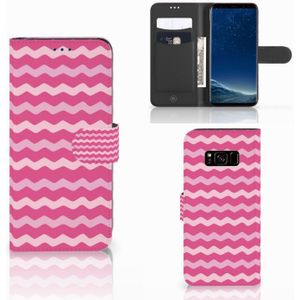 Samsung Galaxy S8 Telefoon Hoesje Waves Pink
