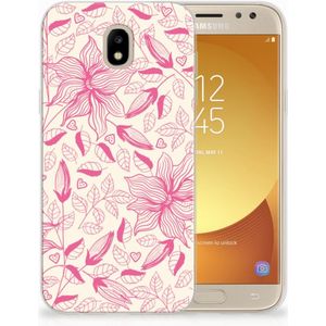 Samsung Galaxy J5 2017 TPU Case Pink Flowers