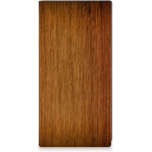Samsung Galaxy S23 Ultra Book Wallet Case Donker Hout