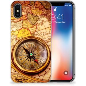 Apple iPhone X | Xs Siliconen Back Cover Kompas