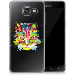 Samsung Galaxy A3 2016 Telefoonhoesje met Naam Cat Color