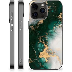 Marmeren Print Telefoonhoesje voor iPhone 15 Pro Max Marmer Groen