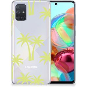 Samsung Galaxy A71 TPU Case Palmtrees