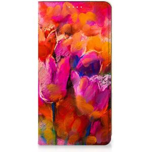Bookcase Samsung Galaxy S20 FE Tulips