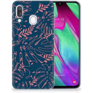 Samsung Galaxy A40 TPU Case Palm Leaves