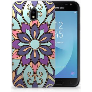 Samsung Galaxy J3 2017 TPU Case Purple Flower