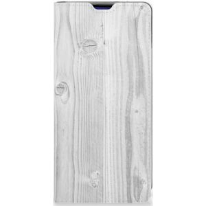 Samsung Galaxy S10 Plus Book Wallet Case White Wood