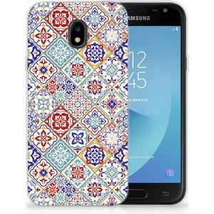 Samsung Galaxy J3 2017 TPU Siliconen Hoesje Tiles Color