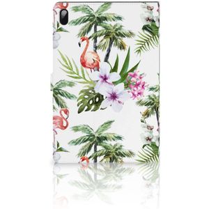 Samsung Galaxy Tab S7 FE | S7+ | S8+ Flip Case Flamingo Palms
