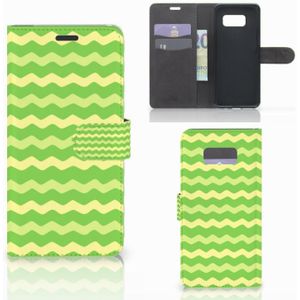 Samsung Galaxy S8 Plus Telefoon Hoesje Waves Green