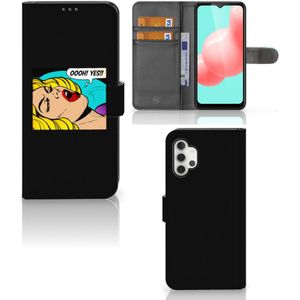 Samsung Galaxy A32 5G Wallet Case met Pasjes Popart Oh Yes