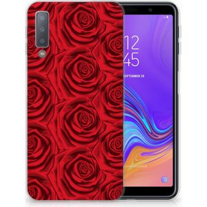Samsung Galaxy A7 (2018) TPU Case Red Roses