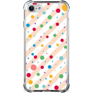 iPhone SE 2022/2020 | iPhone 8/7 Doorzichtige Silicone Hoesje Dots