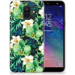 Samsung Galaxy A6 (2018) TPU Case Orchidee Groen