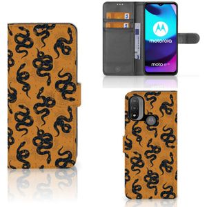 Telefoonhoesje met Pasjes voor Motorola Moto E20 | E30 | E40 Snakes