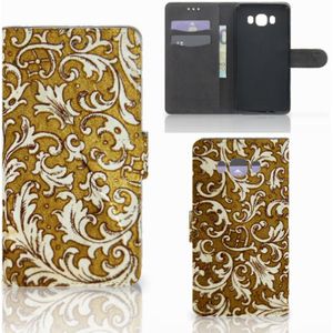 Wallet Case Samsung Galaxy J7 2016 Barok Goud
