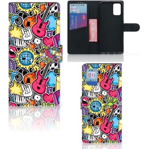 Samsung Galaxy A02s | M02s Wallet Case met Pasjes Punk Rock