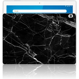 Lenovo Tab M10 Tablet Back Cover Marmer Zwart - Origineel Cadeau Vader