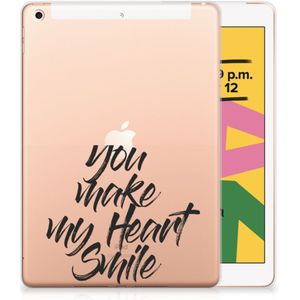 Apple iPad 10.2 | iPad 10.2 (2020) | 10.2 (2021) Back cover met naam Heart Smile