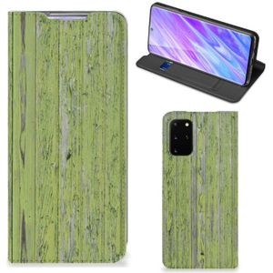 Samsung Galaxy S20 Plus Book Wallet Case Green Wood