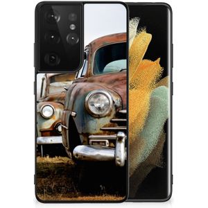 Samsung Galaxy S21 Ultra Silicone Back Case Vintage Auto