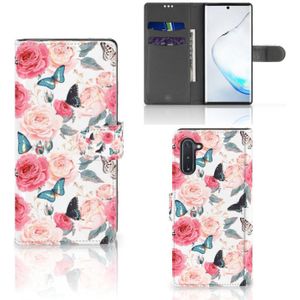 Samsung Galaxy Note 10 Hoesje Butterfly Roses