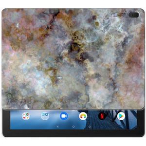 Lenovo Tab E10 Tablet Back Cover Marmer Grijs