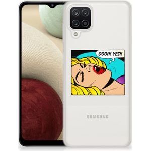Samsung Galaxy A12 Silicone Back Cover Popart Oh Yes