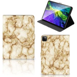 iPad Pro 11 2020/2021/2022 Leuk Tablet hoesje  Marmer Goud