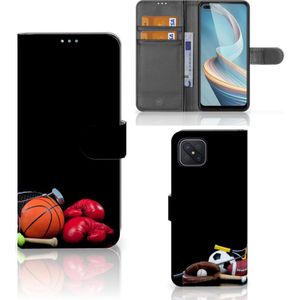 OPPO Reno4 Z Wallet Case met Pasjes Sports