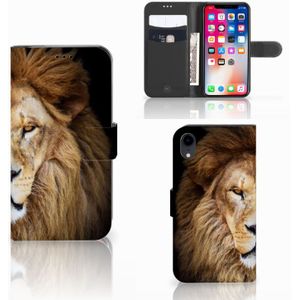 Apple iPhone Xr Telefoonhoesje met Pasjes Leeuw