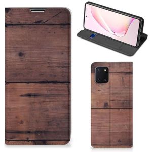 Samsung Galaxy Note 10 Lite Book Wallet Case Old Wood