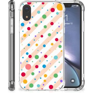 Apple iPhone Xr Doorzichtige Silicone Hoesje Dots
