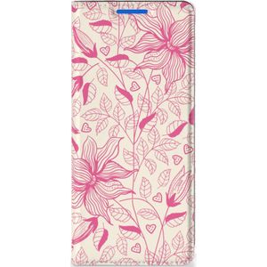 OPPO Reno 6 Pro Plus 5G Smart Cover Pink Flowers