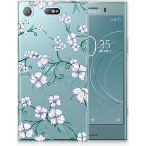 Sony Xperia XZ1 Compact Uniek TPU Case Blossom White