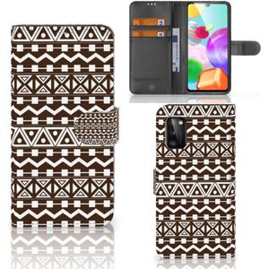 Samsung Galaxy A41 Telefoon Hoesje Aztec Brown