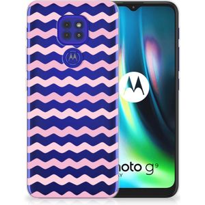 Motorola Moto G9 Play | E7 Plus TPU bumper Waves Roze