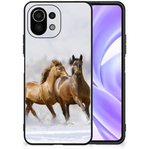 Xiaomi 11 Lite 5G NE | Mi 11 Lite Dierenprint Telefoonhoesje Paarden