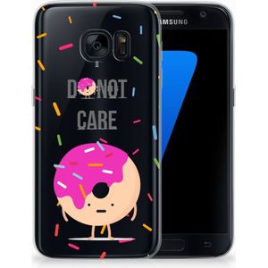 Samsung Galaxy S7 Siliconen Case Donut Roze