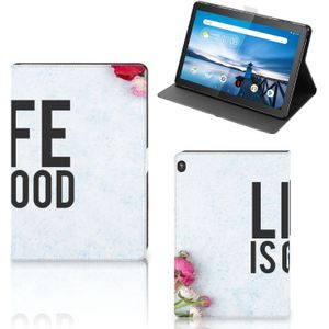Lenovo Tablet M10 Tablet Hoesje met naam Life is Good