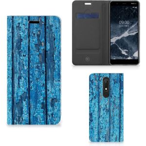Nokia 5.1 (2018) Book Wallet Case Wood Blue