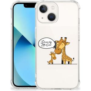 iPhone 13 mini Stevig Bumper Hoesje Giraffe